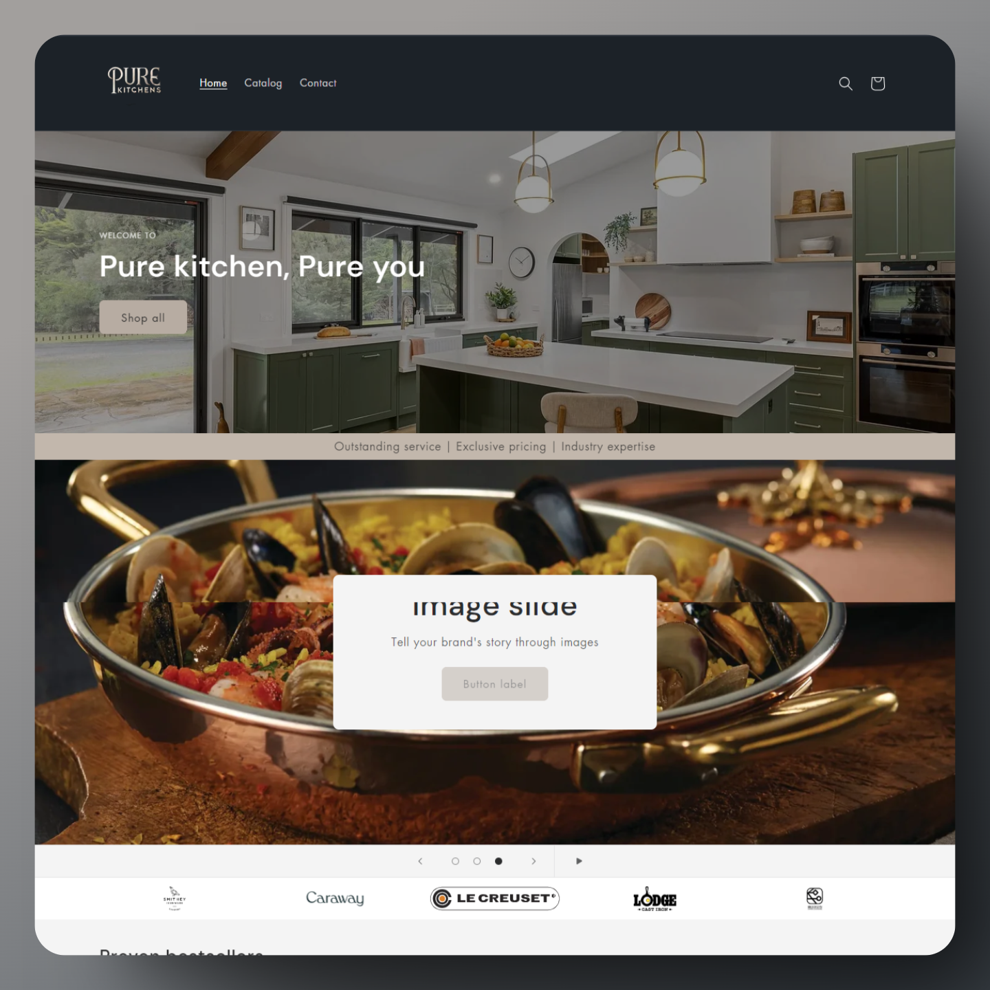 Pure Kitchens - Shopify Store